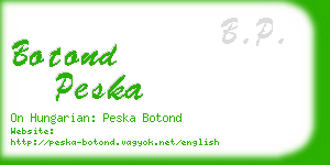 botond peska business card